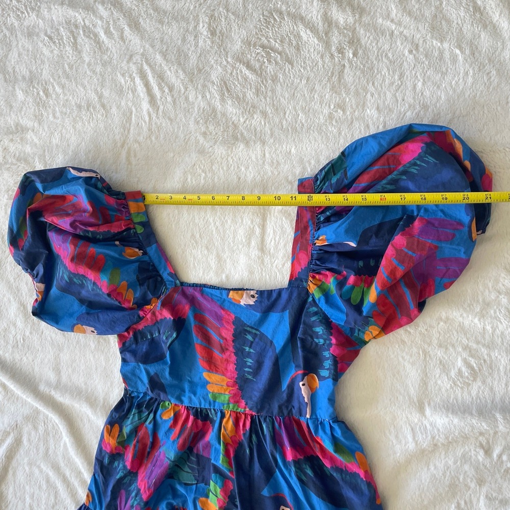 FARM Rio Rainbow Macaw Mini Dress Size Medium - Picture 9 of 12
